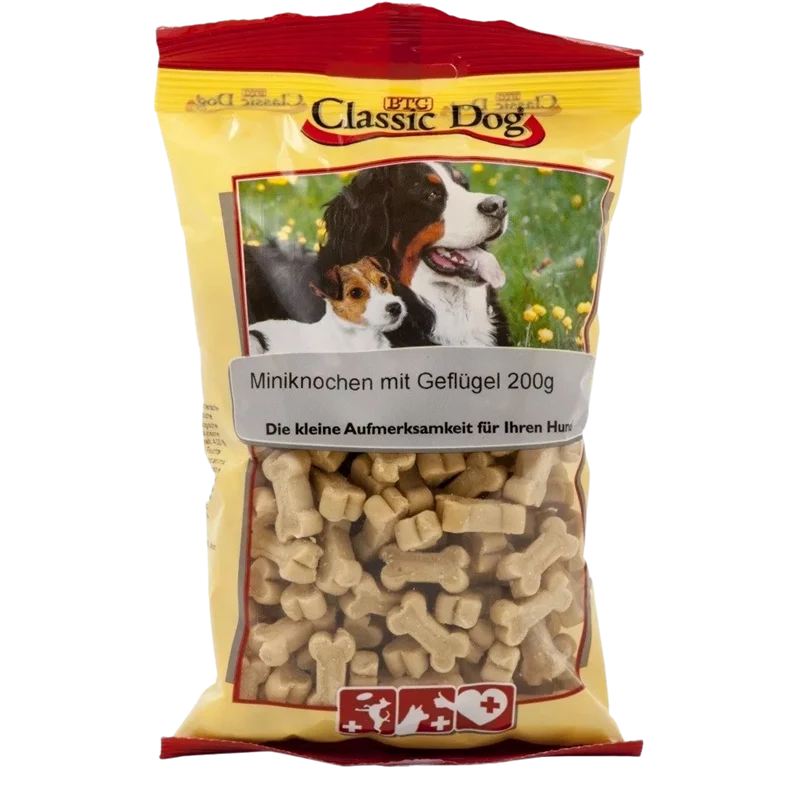 BTG Classic Dog Mini Knochen Geflügel 200 g