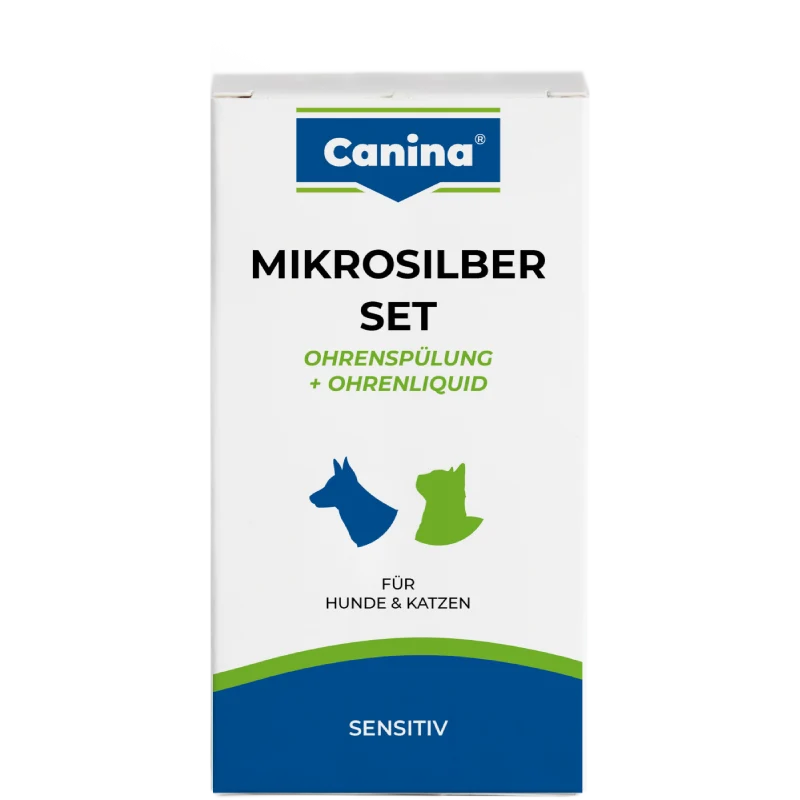 Canina Mikrosilber Set Ohrenspülung & Liquid