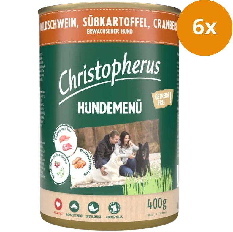 Christopherus Menü Adult Wildschwein 400 g