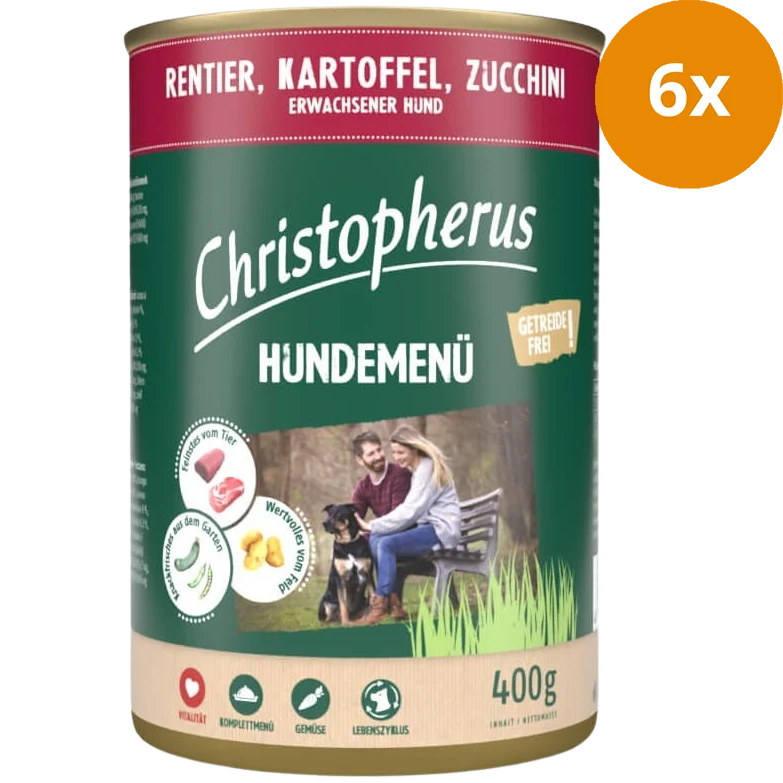 Christopherus Menü Adult Rentier & Kartoffel 400 g