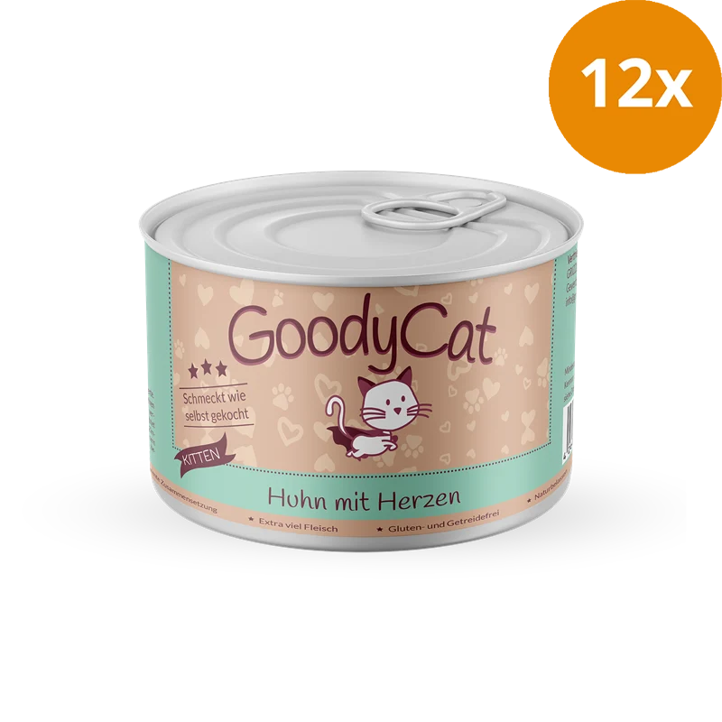 Goody Cat Kitten Huhn mit Herzen & Leber 180 g