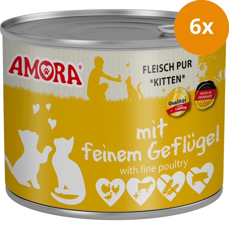 AMORA Katzenkinder mit Geflügel 200 g