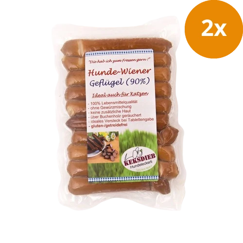 KEKSDIEB Hunde-Wiener Geflügel 180 g