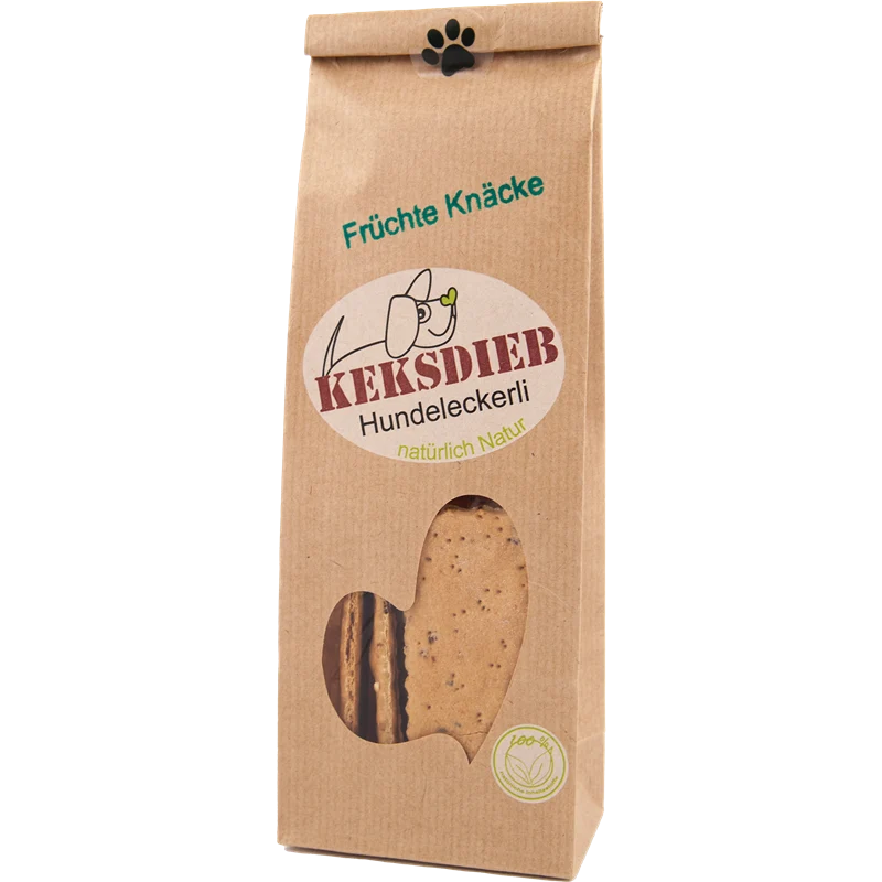 KEKSDIEB Hundeleckerli Früchte Knäcke 100 g