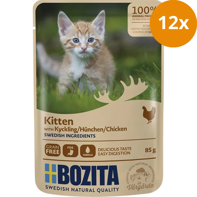 Bozita Häppchen in Soße für Kitten Hühnchen 85 g