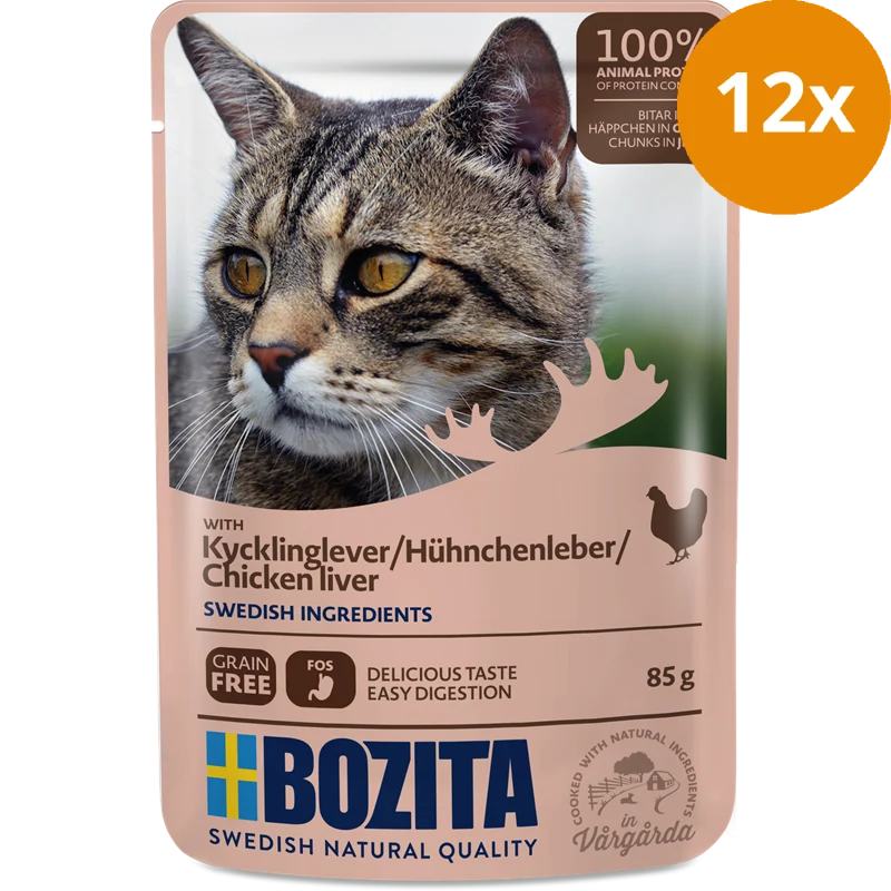Bozita Häppchen in Gelée Hühnchenleber 85 g