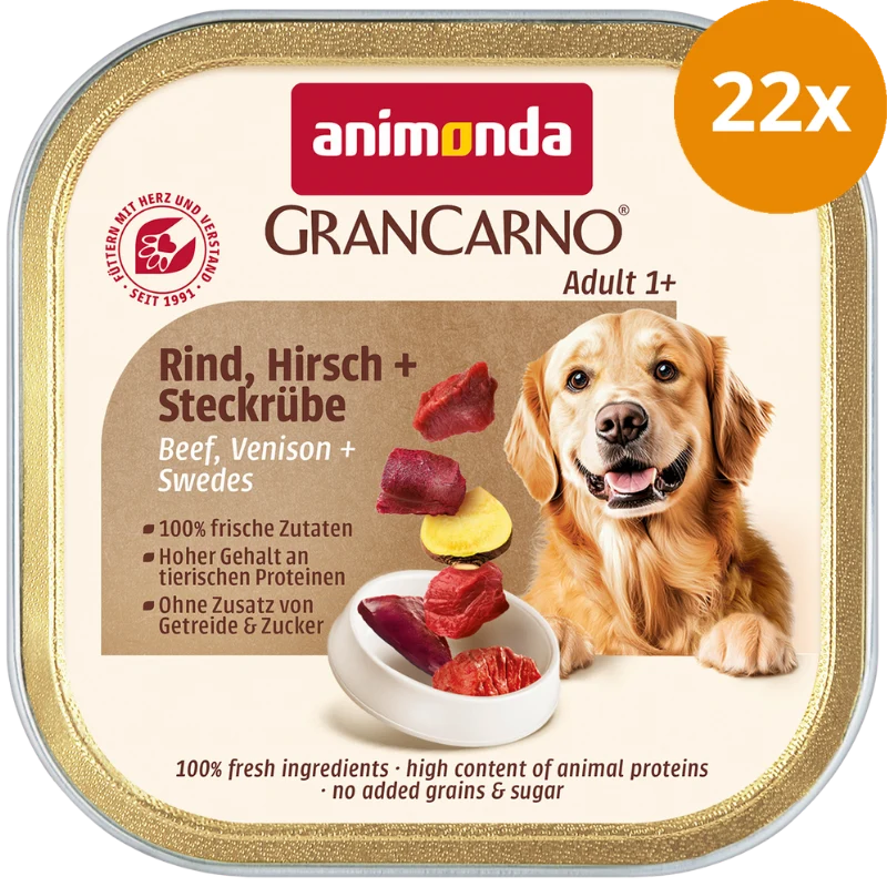 animonda GranCarno Country Rind, Hirsch & Steckrübe 150 g