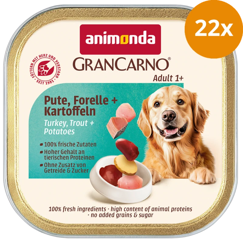 animonda GranCarno Country Pute, Forelle & Kartoffel 150 g
