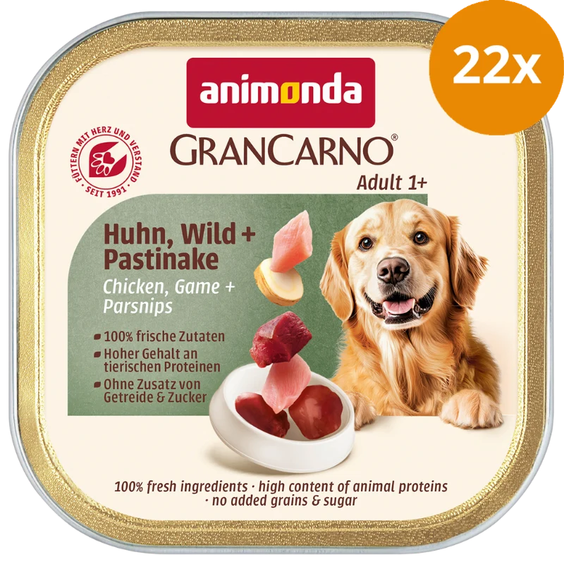 animonda GranCarno Country Huhn, Wild & Pastinake 150 g