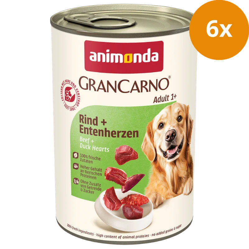 animonda GranCarno Adult Rind + Entenherzen 400 g