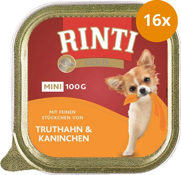 Rinti Gold Mini Truthahn & Kaninchen 100 g