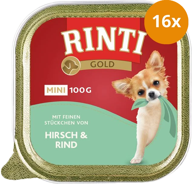 Rinti Gold Mini Hirsch & Rind 100 g