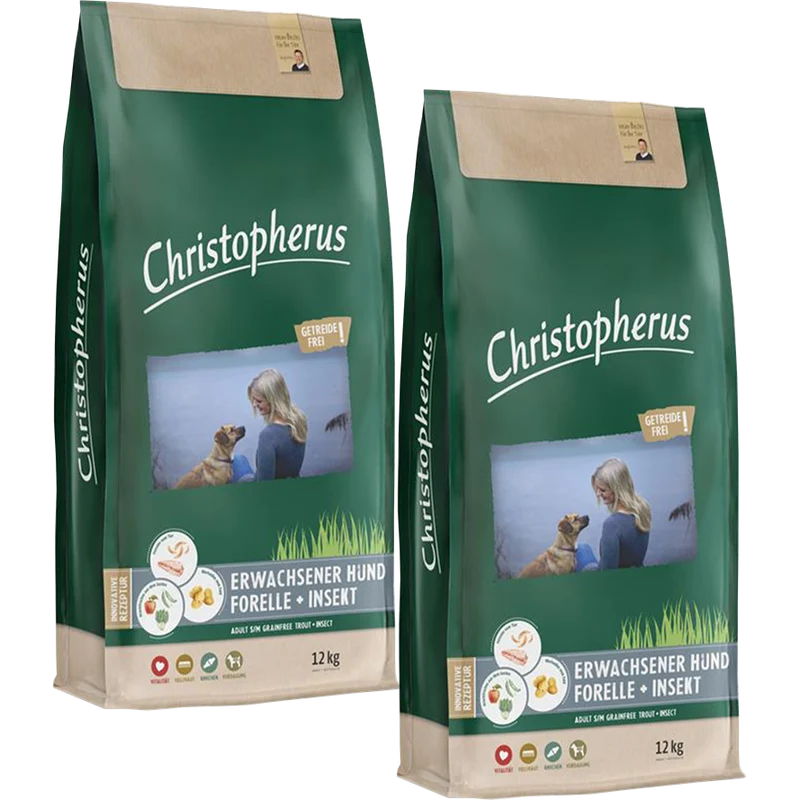 Christopherus Getreidefrei Forelle & Insekt
