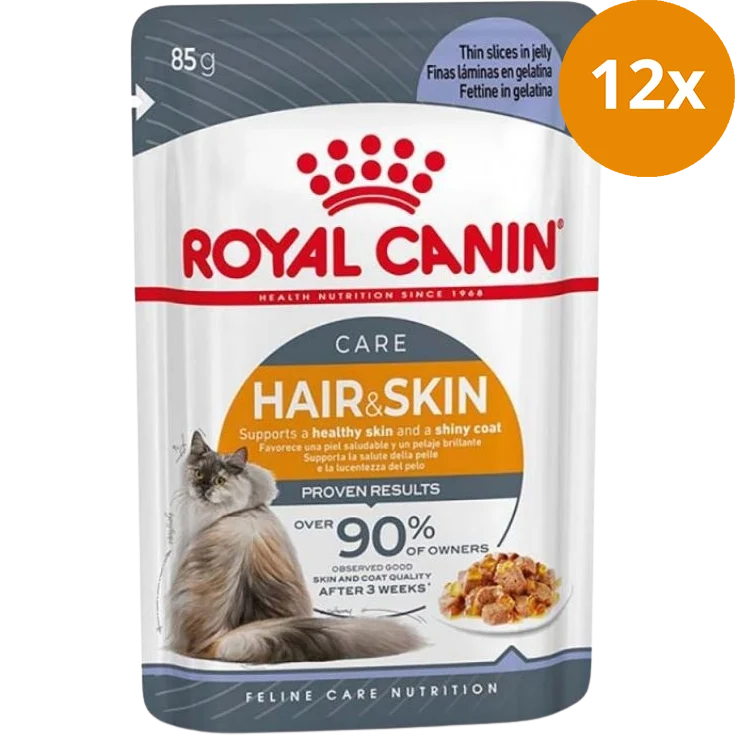 ROYAL CANIN Frischebeutel Hair & Skin in Gelee 1020 g