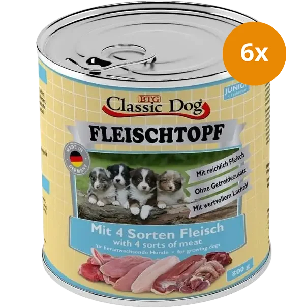 BTG Classic Dog Fleischtopf Junior 800 g