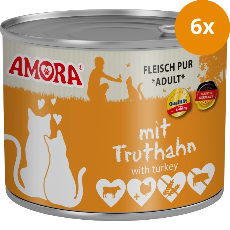 AMORA Fleisch Pur Adult Truthahn 200 g
