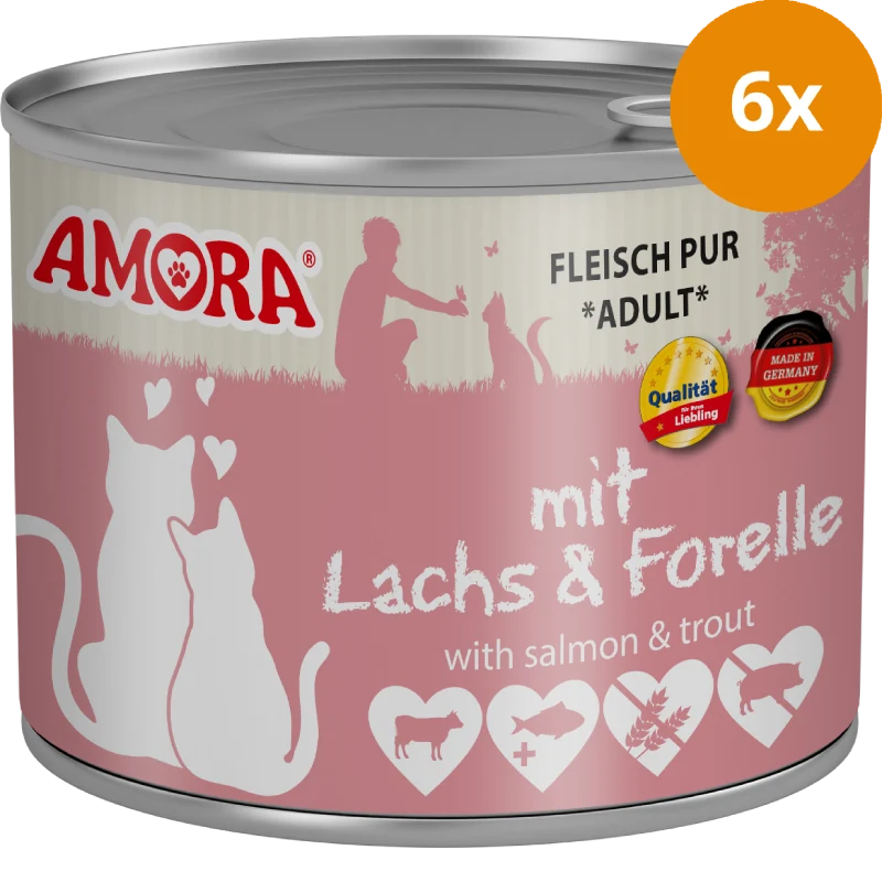 AMORA Fleisch Pur Adult Lachs & Forelle 200 g