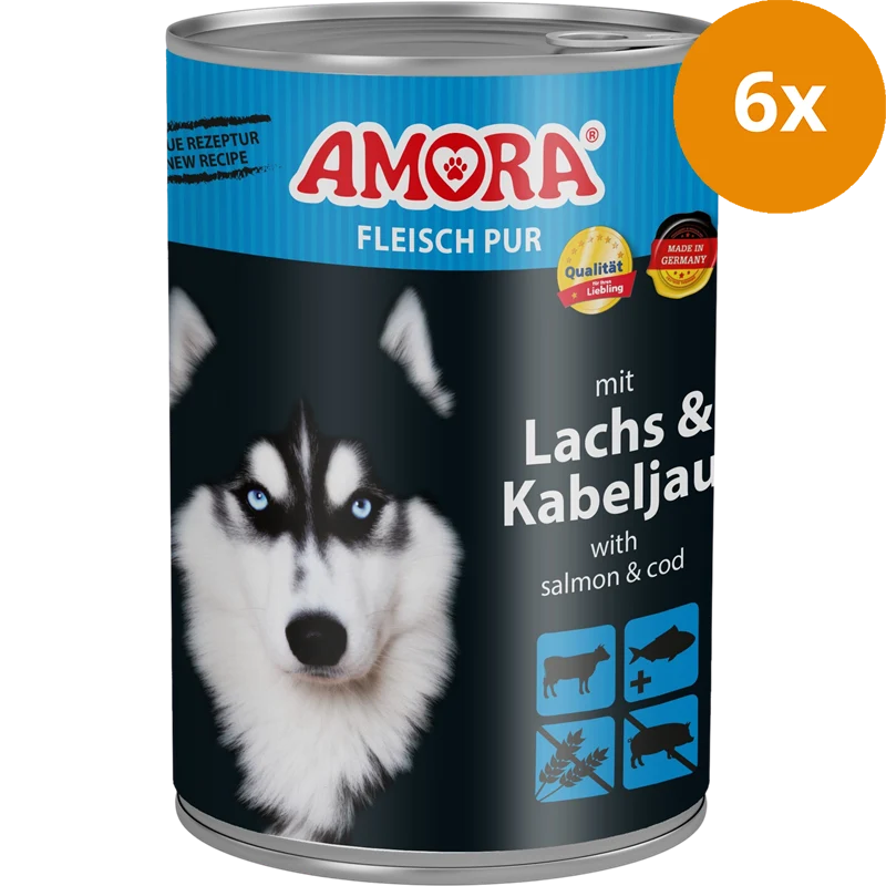 AMORA Fleisch Pur Adult Lachs & Kabeljau 400 g