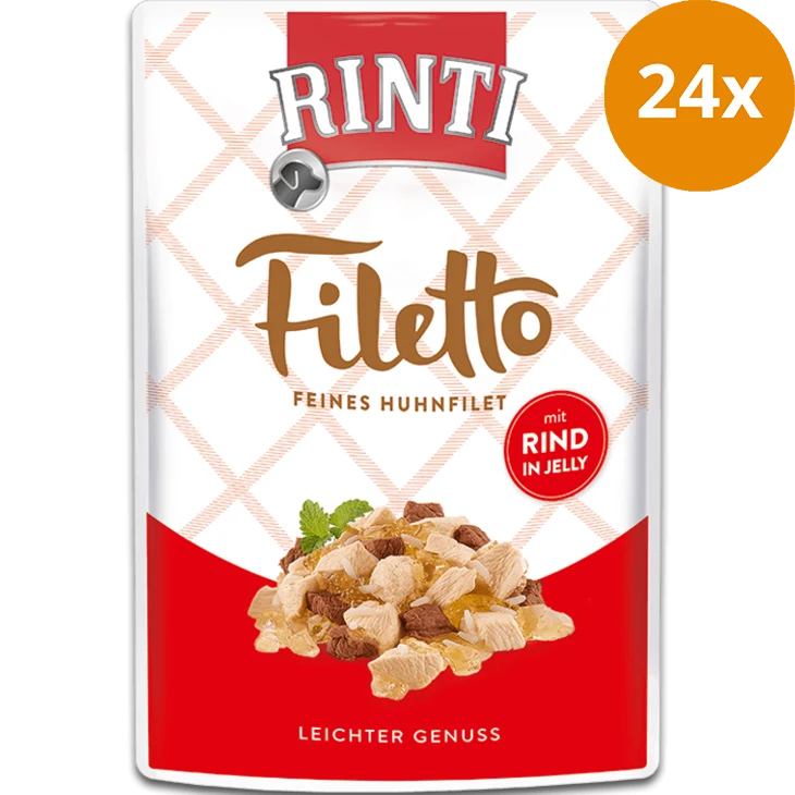 Rinti Filetto in Jelly Huhnfilet & Rind 100 g