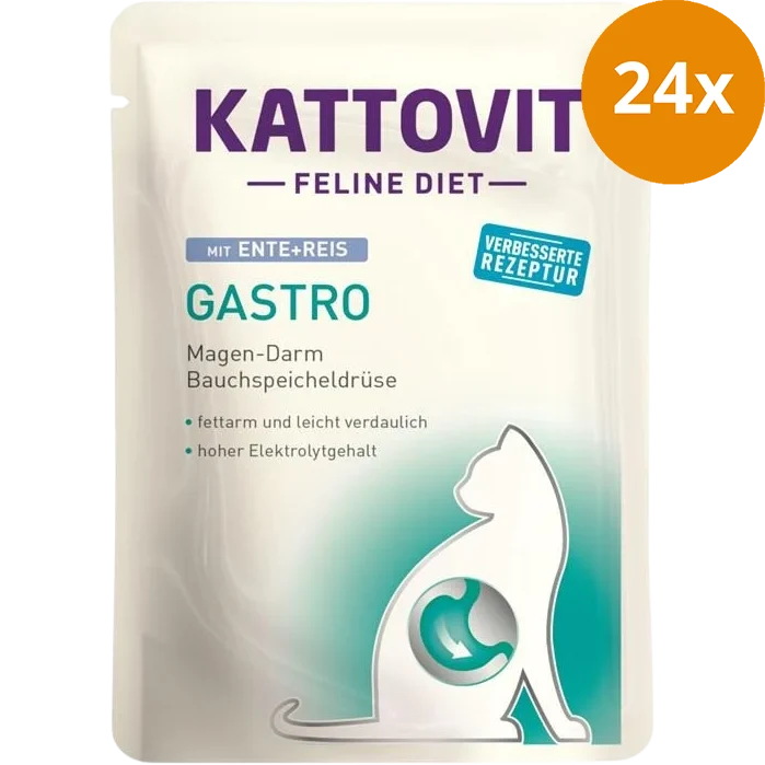 Kattovit Feline Diet Gastro Ente & Reis 85 g