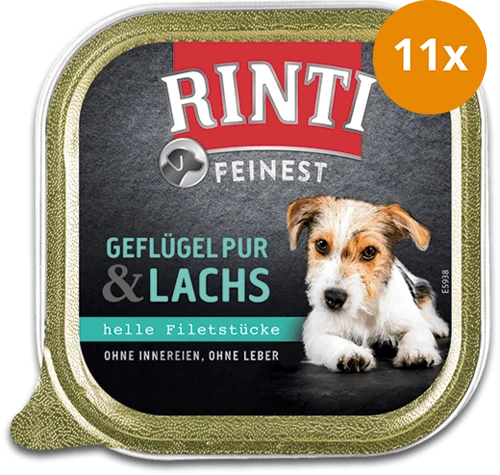 Rinti Feinest Geflügel Pur & Lachs 150 g
