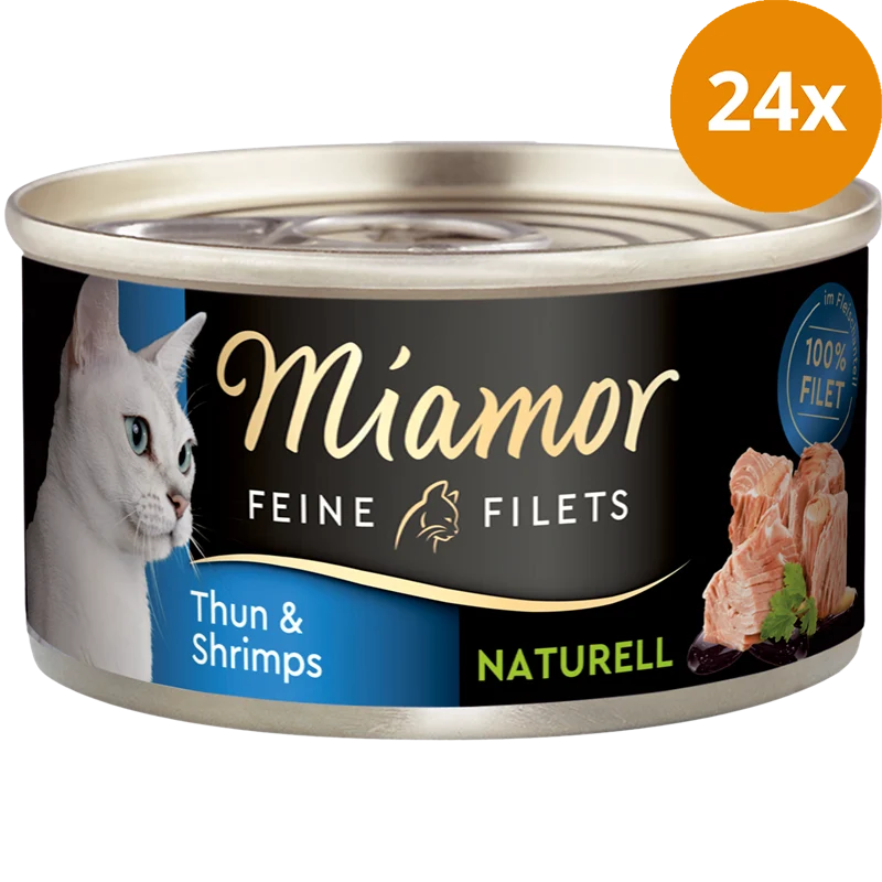 Miamor Feine Filets Naturelle Thunfisch & Shrimps 80 g