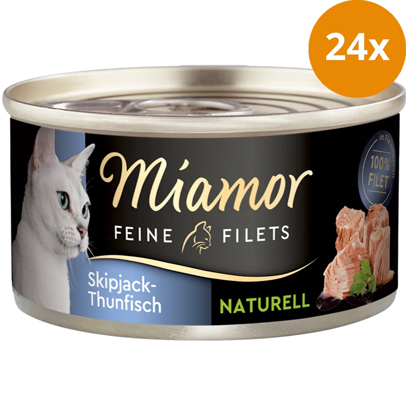 Miamor Feine Filets Naturelle Skipjack-Thunfisch 80 g