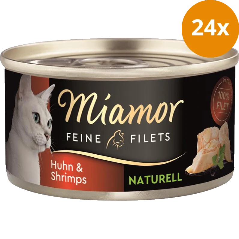 Miamor Feine Filets Naturelle Huhn & Shrimps 80 g