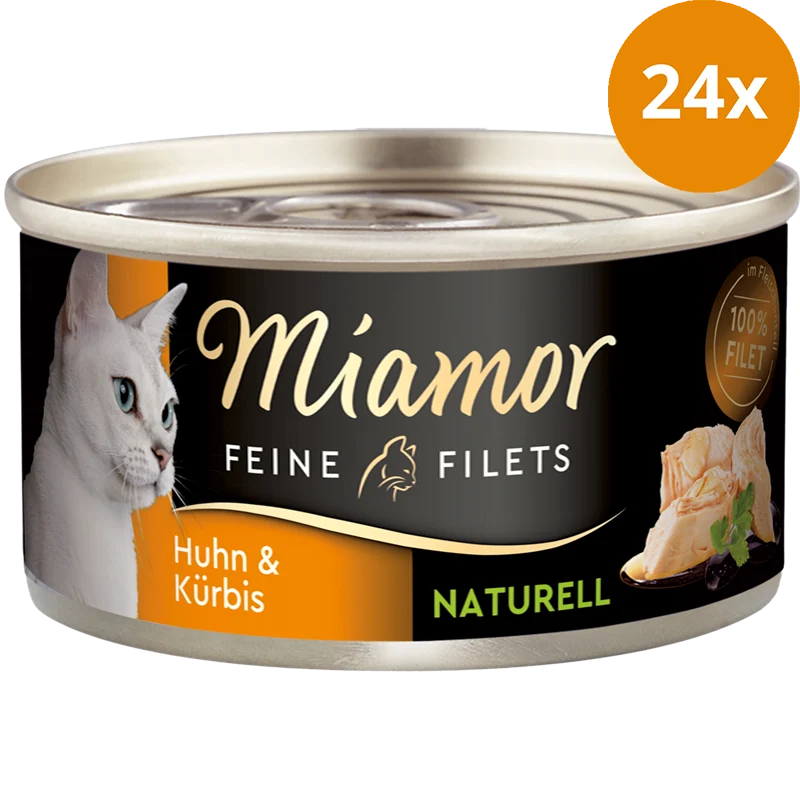 Miamor Feine Filets Naturelle Huhn & Kürbis 80 g