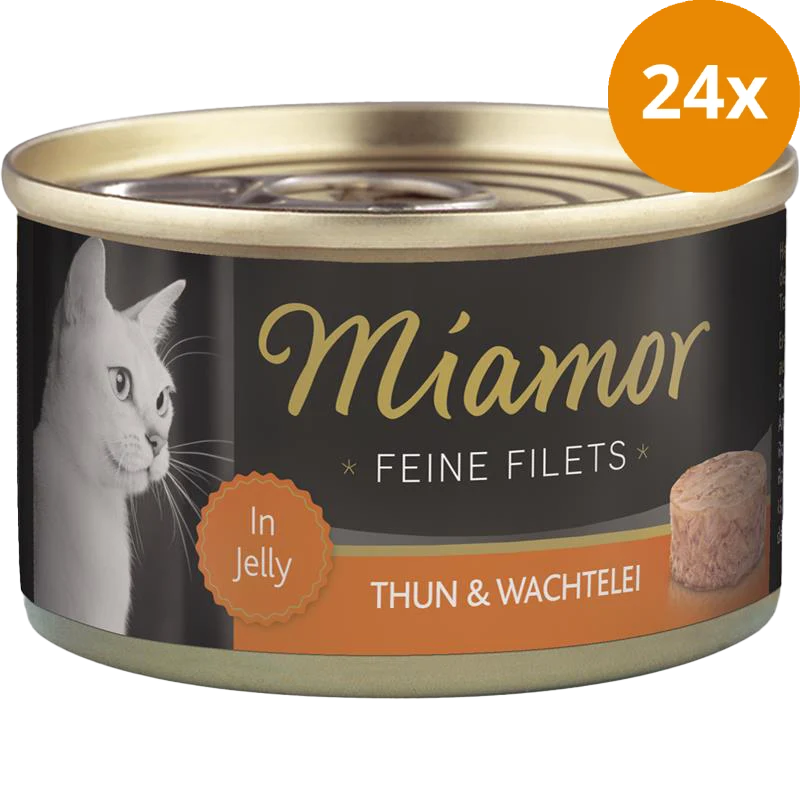 Miamor Feine Filets Thunfisch & Wachtelei 100 g