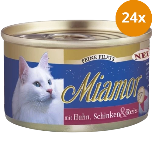 Miamor Feine Filets Huhn, Schinken & Reis 100 g