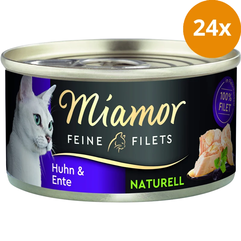 Miamor Feine Filet Naturell Huhn & Ente 80 g