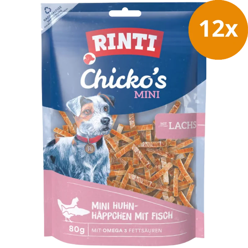 Rinti Extra Chicko Mini Huhn-Häppchen mit Lachs 80 g