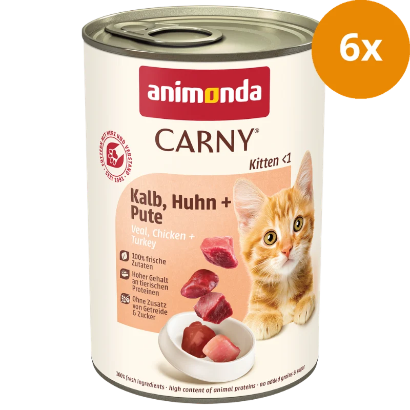 animonda Dose Carny Kitten Kalb, Huhn & Pute 400 g