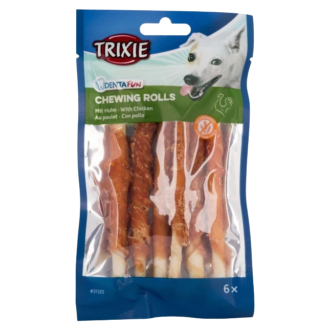 TRIXIE Denta Fun Mini-Kaurollen Huhn 120 g