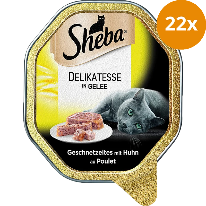 Sheba Delikatesse in Gelee Geschnetzeltes mit Huhn 85 g