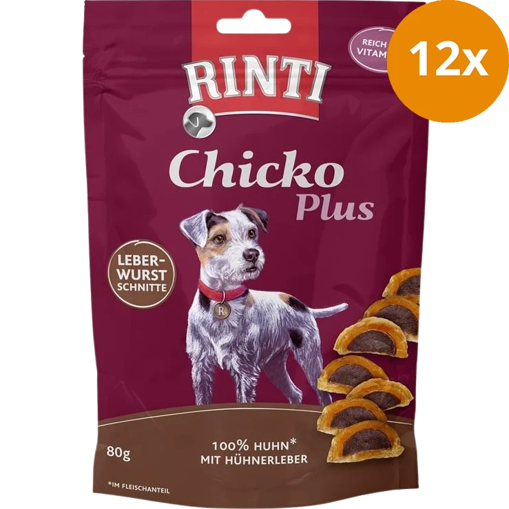 Rinti Chicko Plus Leberwurstschnitte 80 g