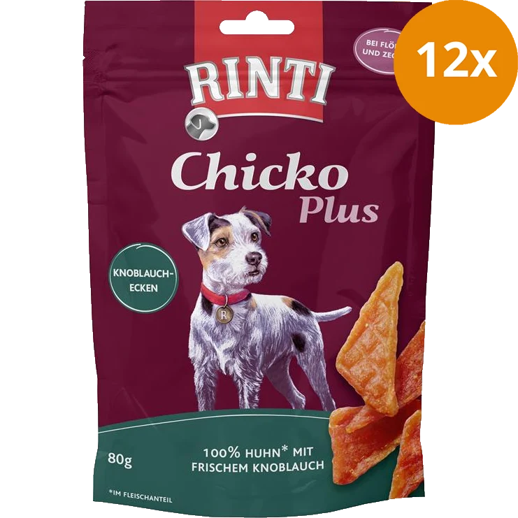 Rinti Chicko Plus Knoblauch Ecken 80 g