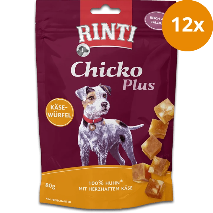 Rinti Chicko Plus Käsewürfel mit Huhn 80 g