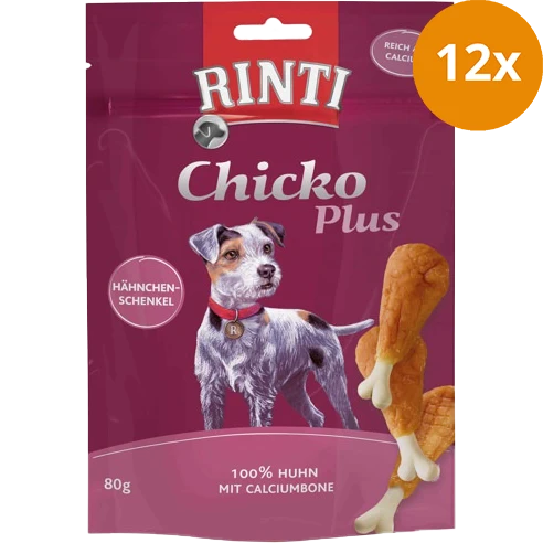 Rinti Chicko Plus Hähnchenschenkel mit Calciumbone 80 g
