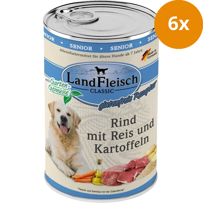 LandFleisch Dog Classic Senior Rind mit Kartoffel 400 g