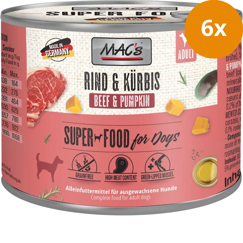 MAC's Dog Rind & Kürbis 200 g