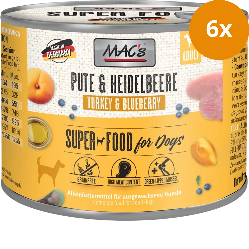 MAC's Dog Pute & Heidelbeeren 200 g