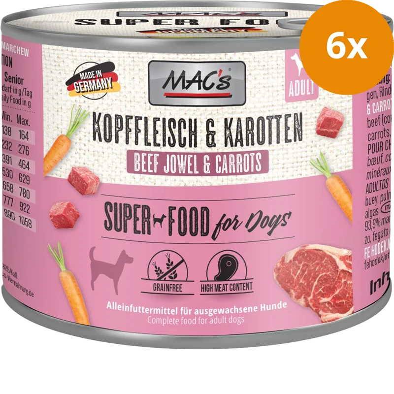 MAC's Dog Kopffleisch & Karotten 200 g
