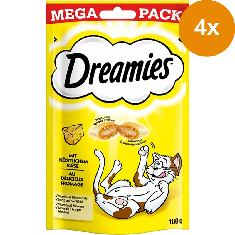 DREAMIES Cat Snack Mega Pack Käse 180 g