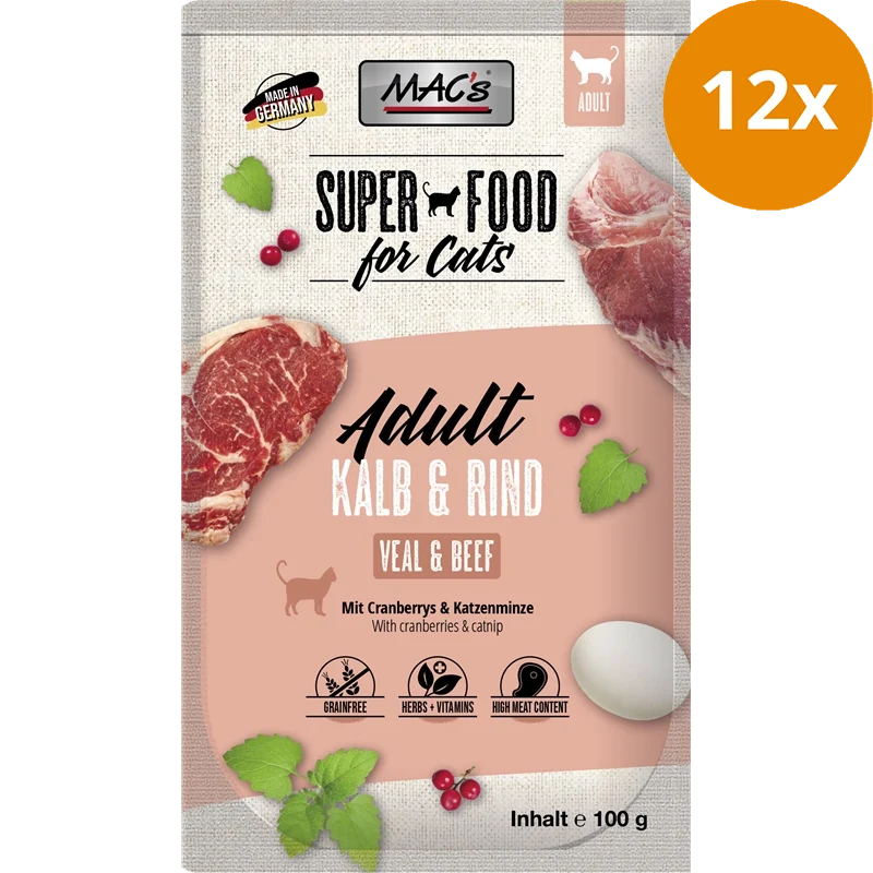 MAC's Cat Pouch Kalb & Rind 100 g