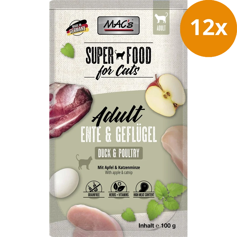 MAC's Cat Pouch Ente & Geflügel 100 g