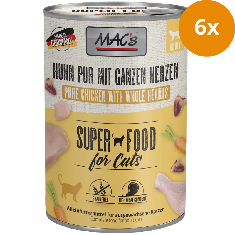 MAC's Cat Huhn mit ganzen Geflügelherzen 400 g