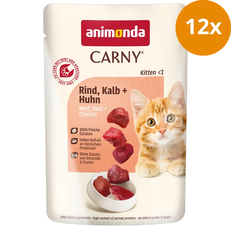 animonda Carny Kitten Rind, Kalb & Huhn 85 g