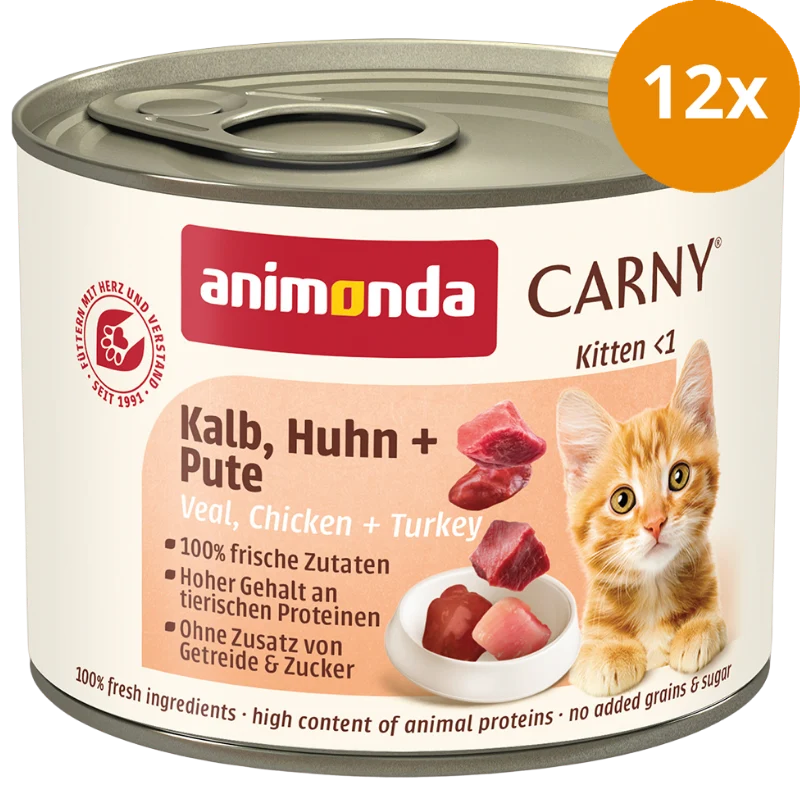 animonda Carny Kitten Kalb, Huhn & Pute 200 g